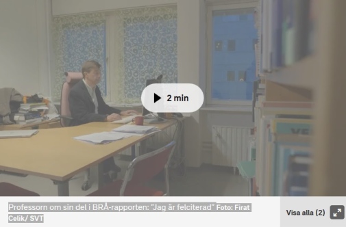 Dan Hedlin på kontor. Foto: Firat Celik, SVT