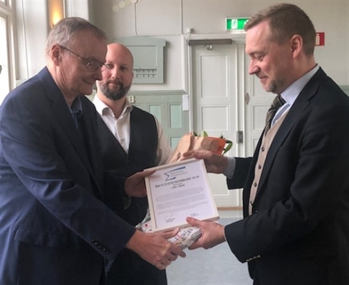 Lars Lyberg Årets Statistikfrämjare. Foto: Statistikfrämjandet.